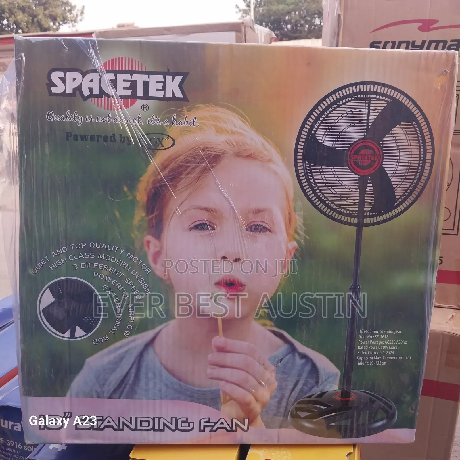 Spacetek 18inches Standing Fan
