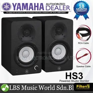 Photo - Yamaha Hs3 Studio Monitor Black Color