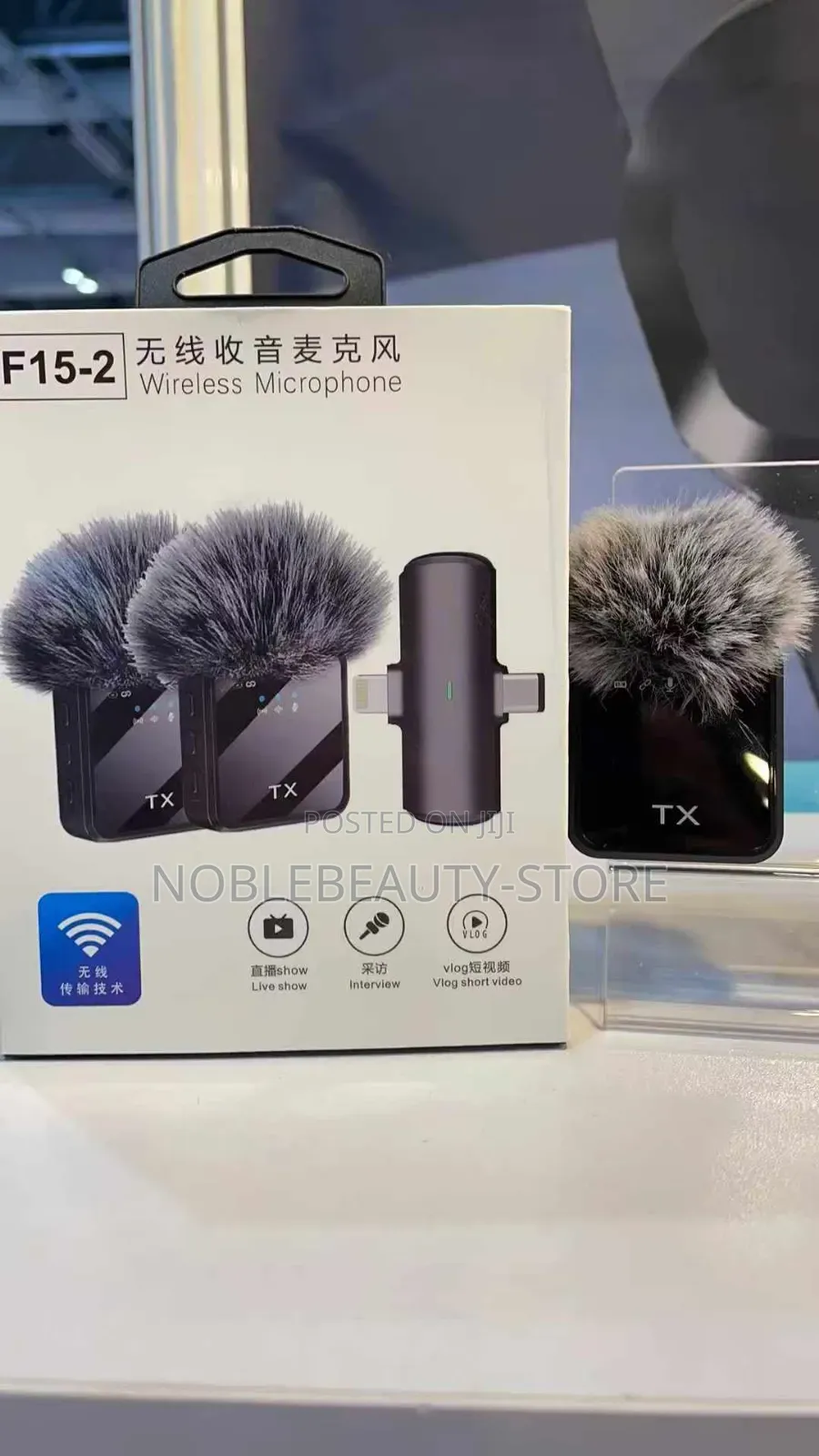 2in1 Wireless Microphone for iPhone and Type C.