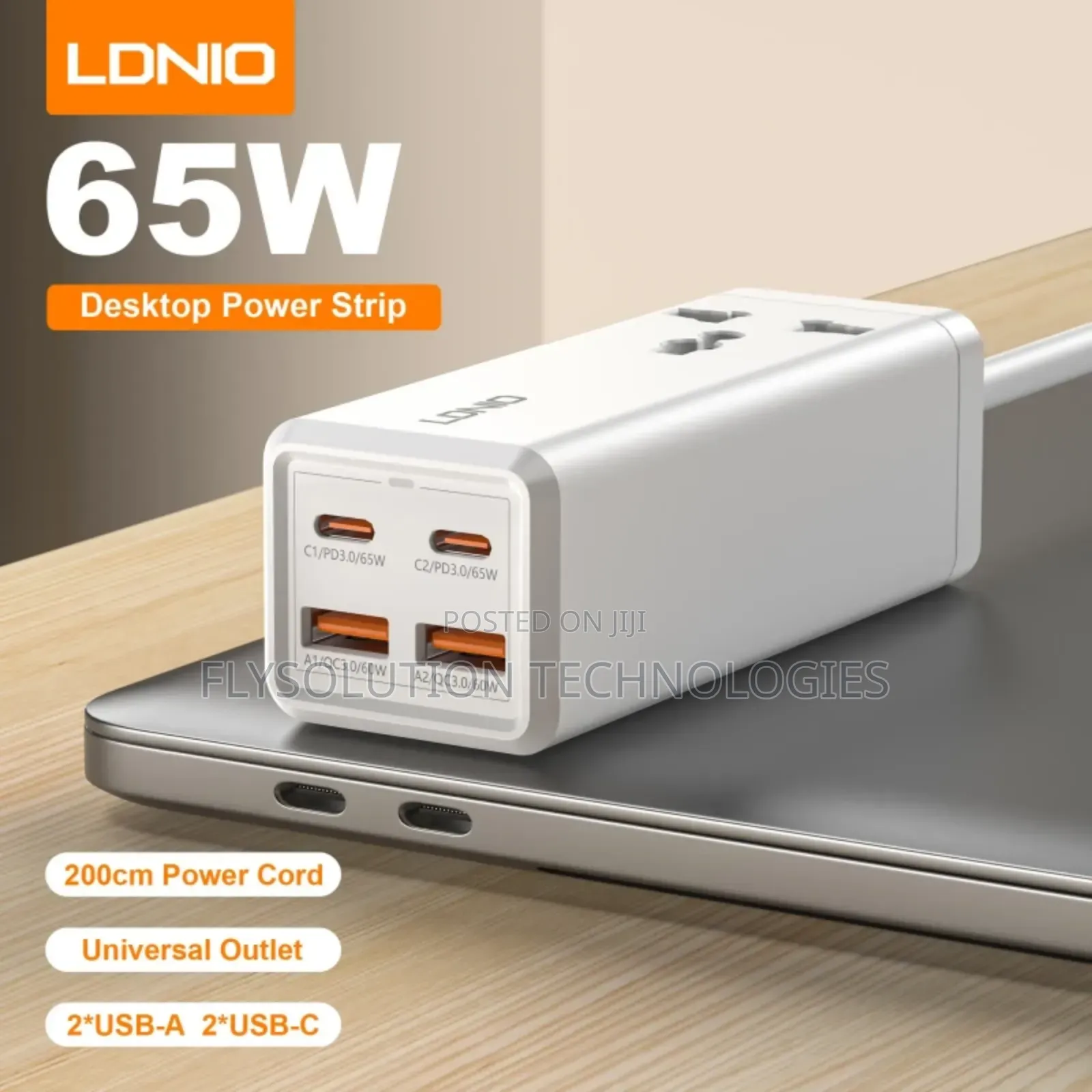 Ldnio SC1418 Extension Cord 65W Desktop Power Strip
