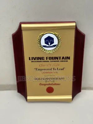 Branded Customized Wooden Plaque Award
