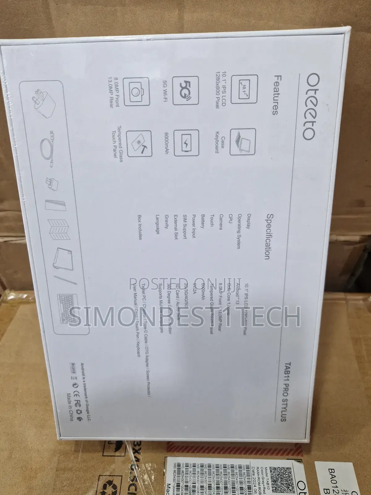New Oteeto TAB 11 Pro 512 GB Gray