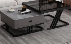 High Class Center Table Set With Marble Top