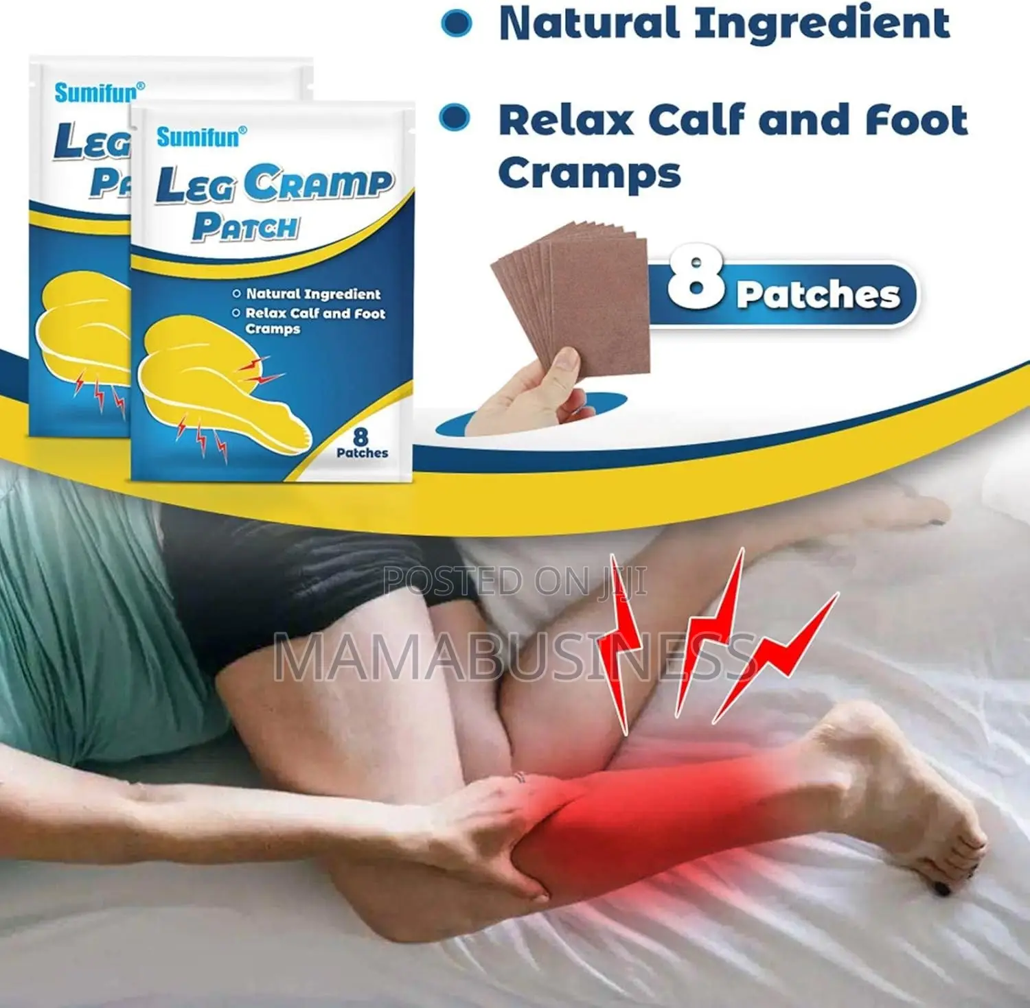 Sumifun Leg Cramp Patch - 8pcs