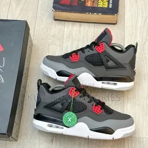 Original Air Jordan 4 Retro GS Infrared Sneakers