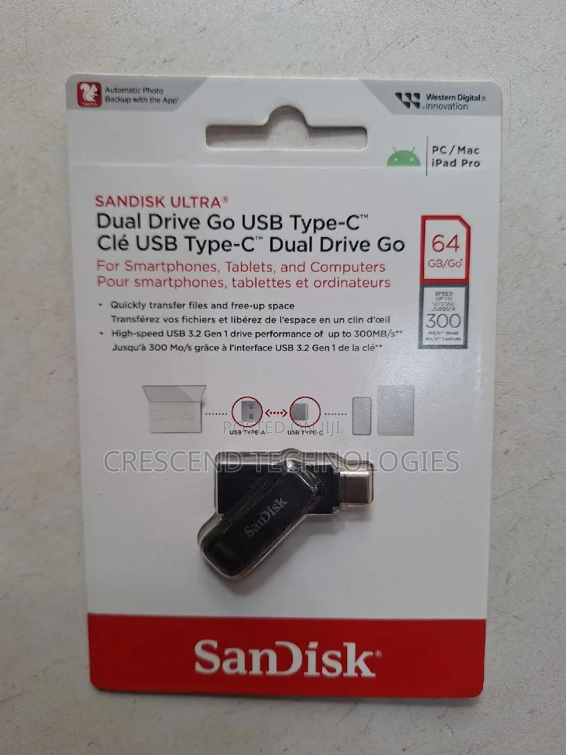 64gb Sandisk Dual Drive Usb Type-C