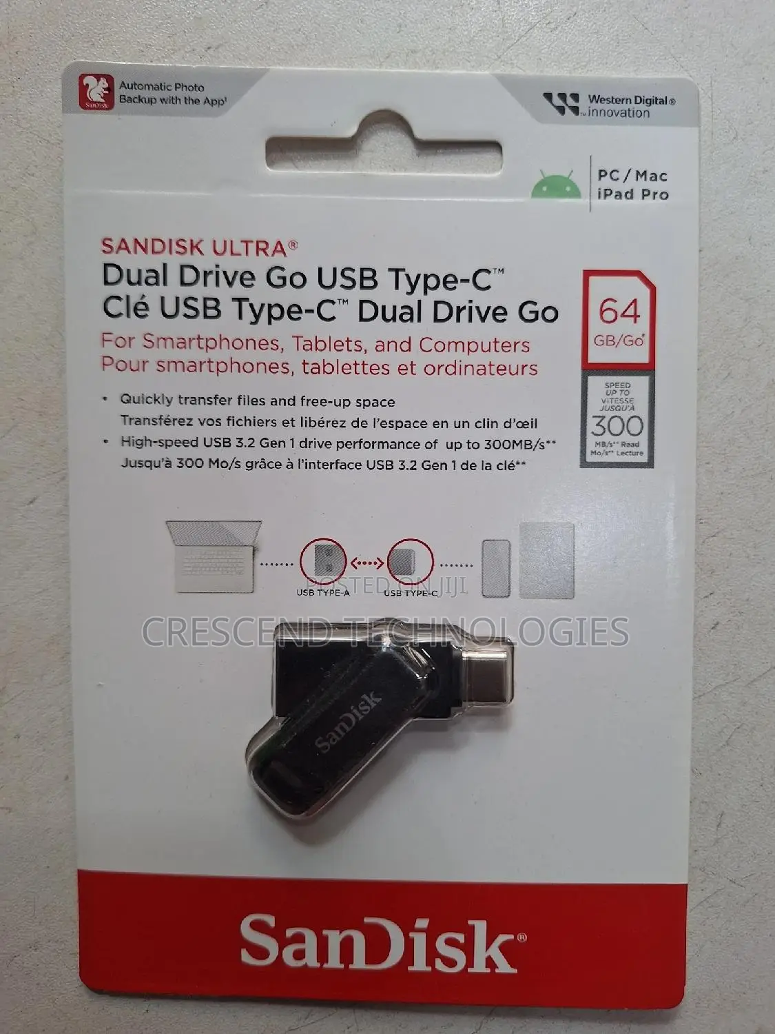 64gb Sandisk Dual Drive Usb Type-C