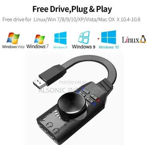 Photo - GS3 7.1 Channel Sound Card Converter Adapter USB Audio 3.5m
