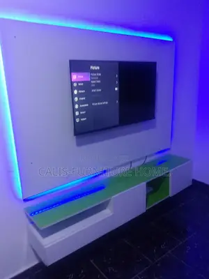 6ft X 6ft TV Console (White and Green)