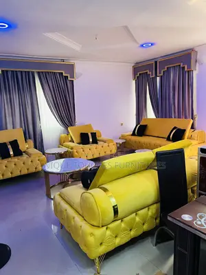 Unique Touches Golden Circulus Luxury 7 Seater Sofa