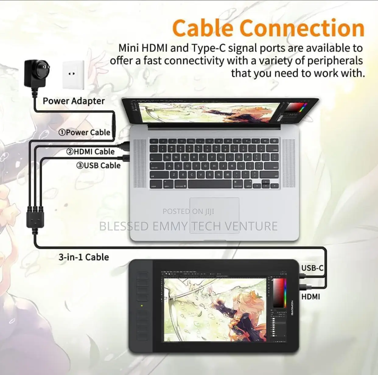 GAOMON PD1161 Drawing Tablet .Battery-Free Styl