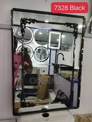 Black Stanless Frame Mirror