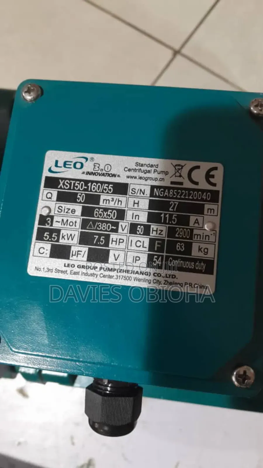 7.5hp Leo Surface Pump