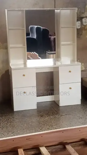 Dressing Mirror With Side Drawer
