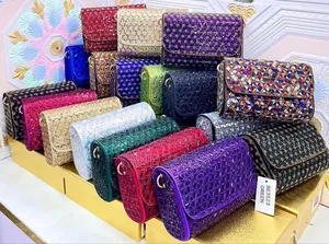 Fully Embellished Big and Roomy Envelope Clutch Purses