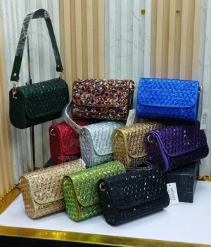 Fully Embellished Big and Roomy Envelope Clutch Purses