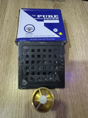 Pure 10cm Black Floor Drain
