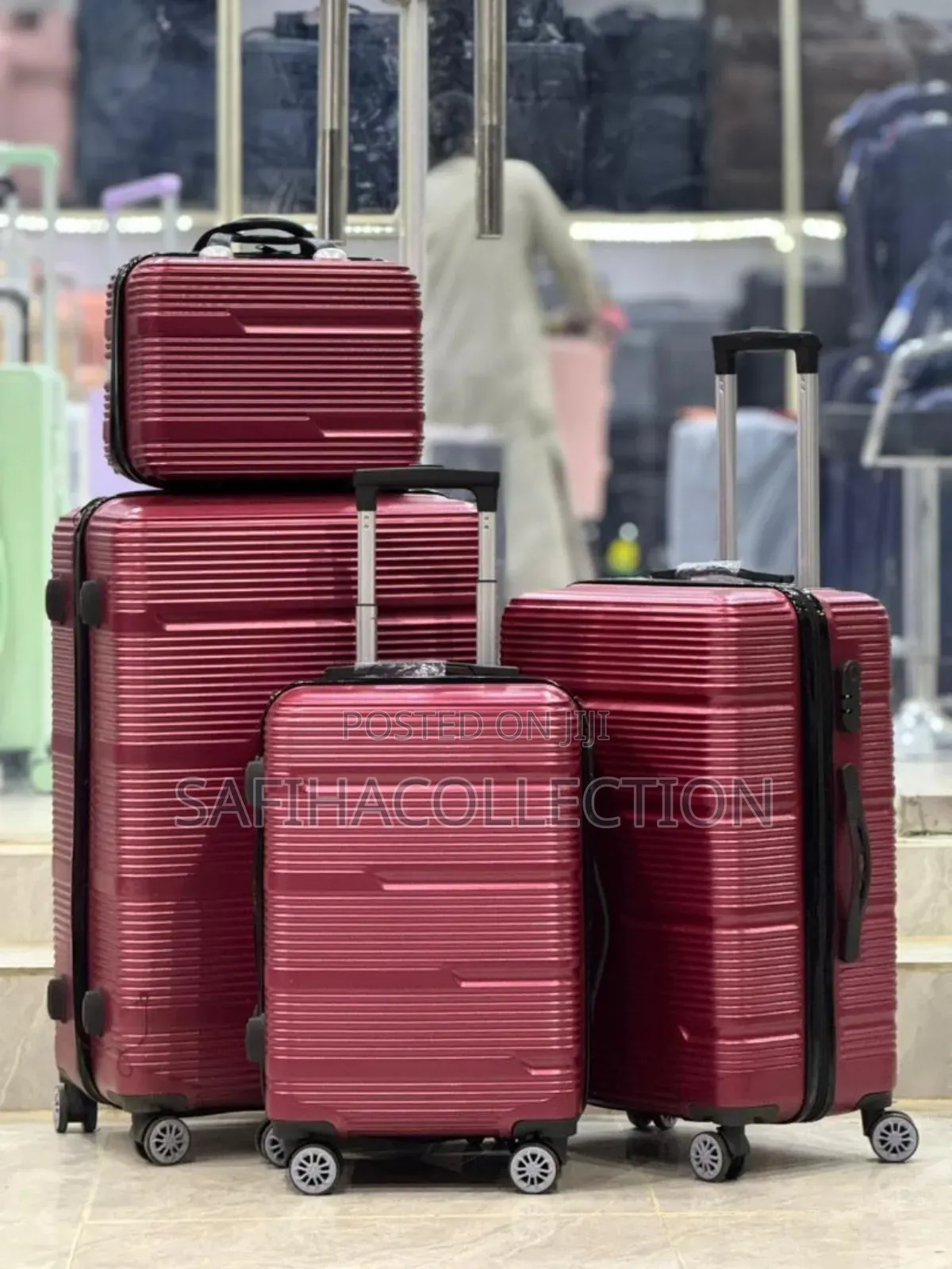 By 4 Plastic Luggages