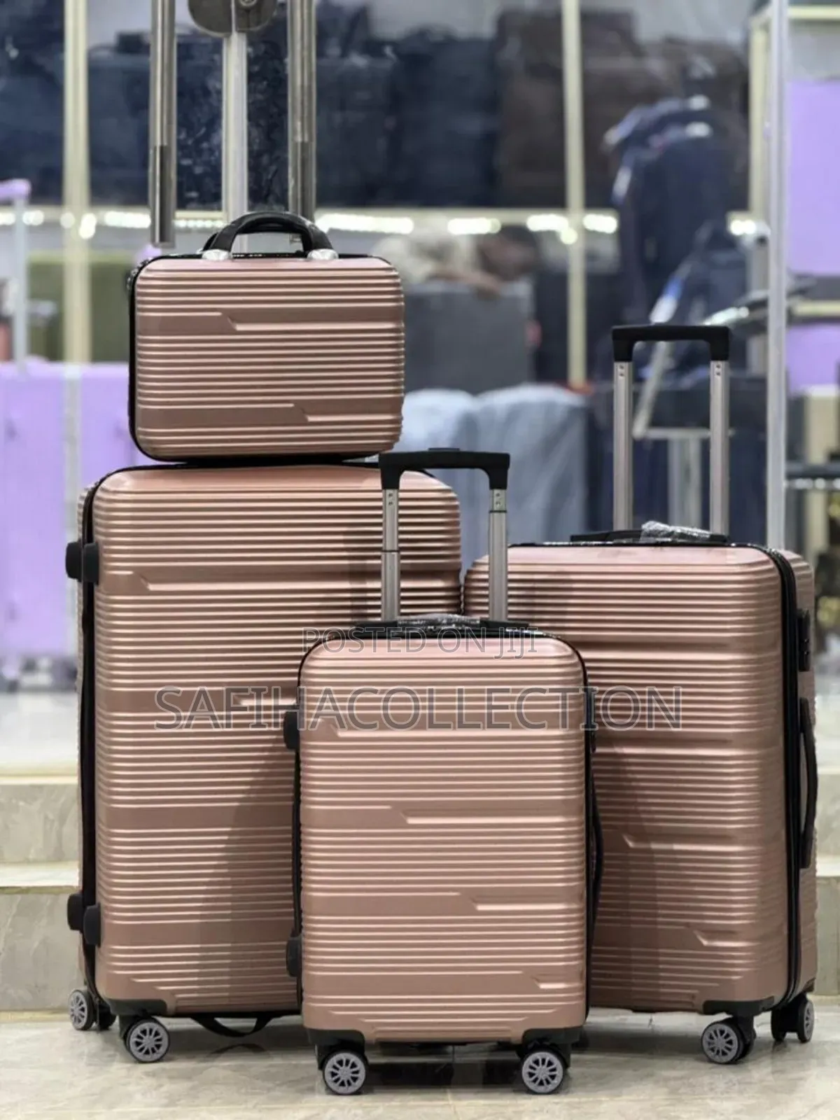 By 4 Plastic Luggages