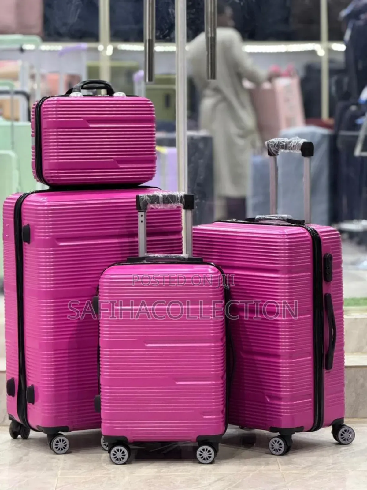 By 4 Plastic Luggages