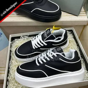 Photo - Givenchy Chunky Sneakers High Black White Sole Shoes