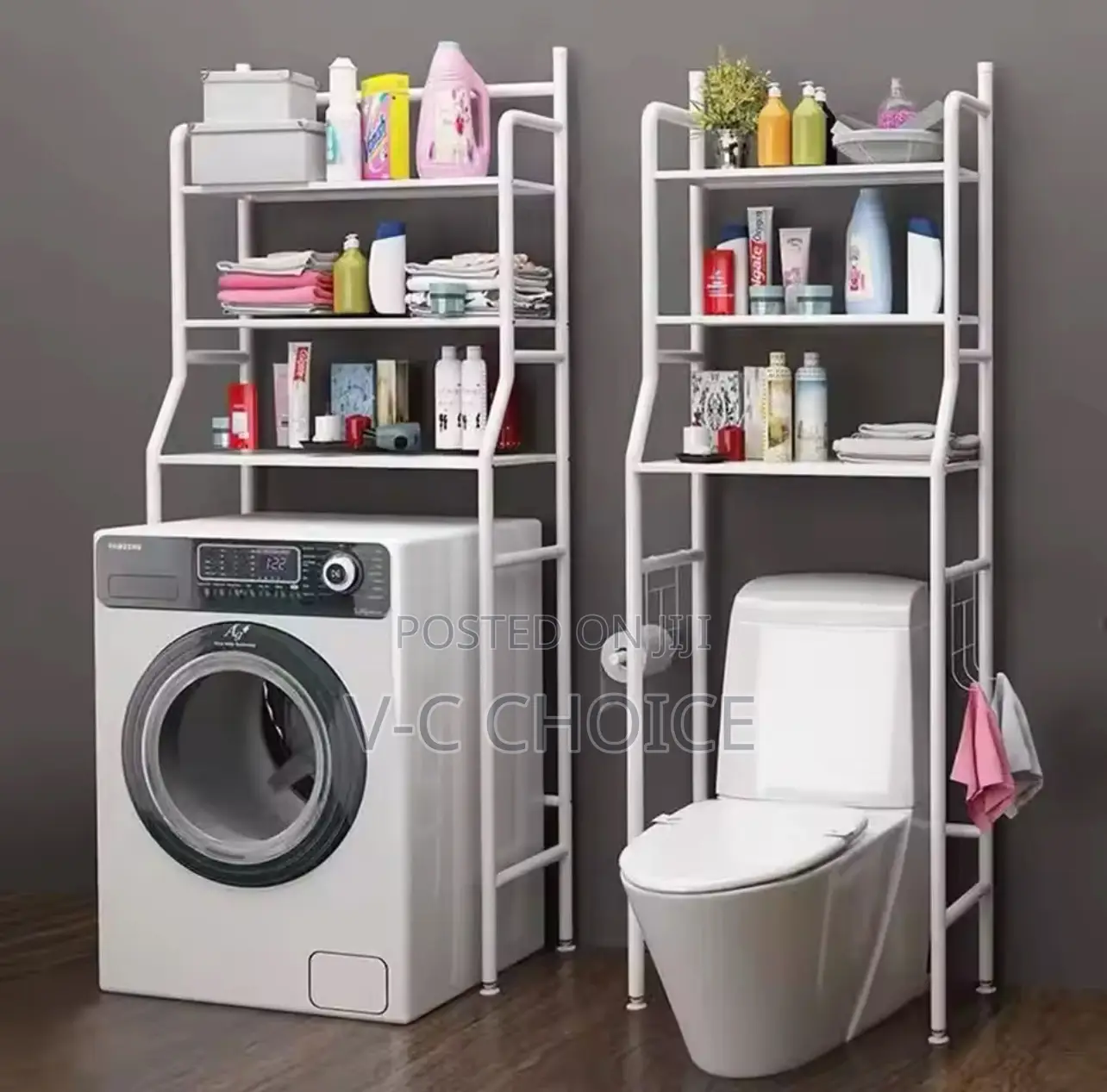 Standing Shelf, Space Saving Bathroom Organizer Space 3level
