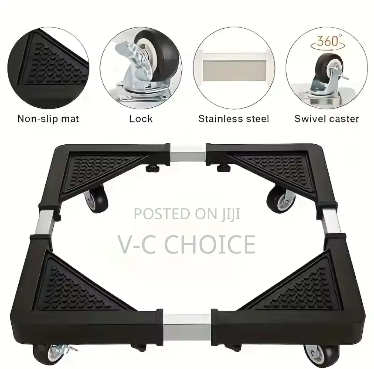 Adjustable Roller Base For Refrigerator/Washing Machine