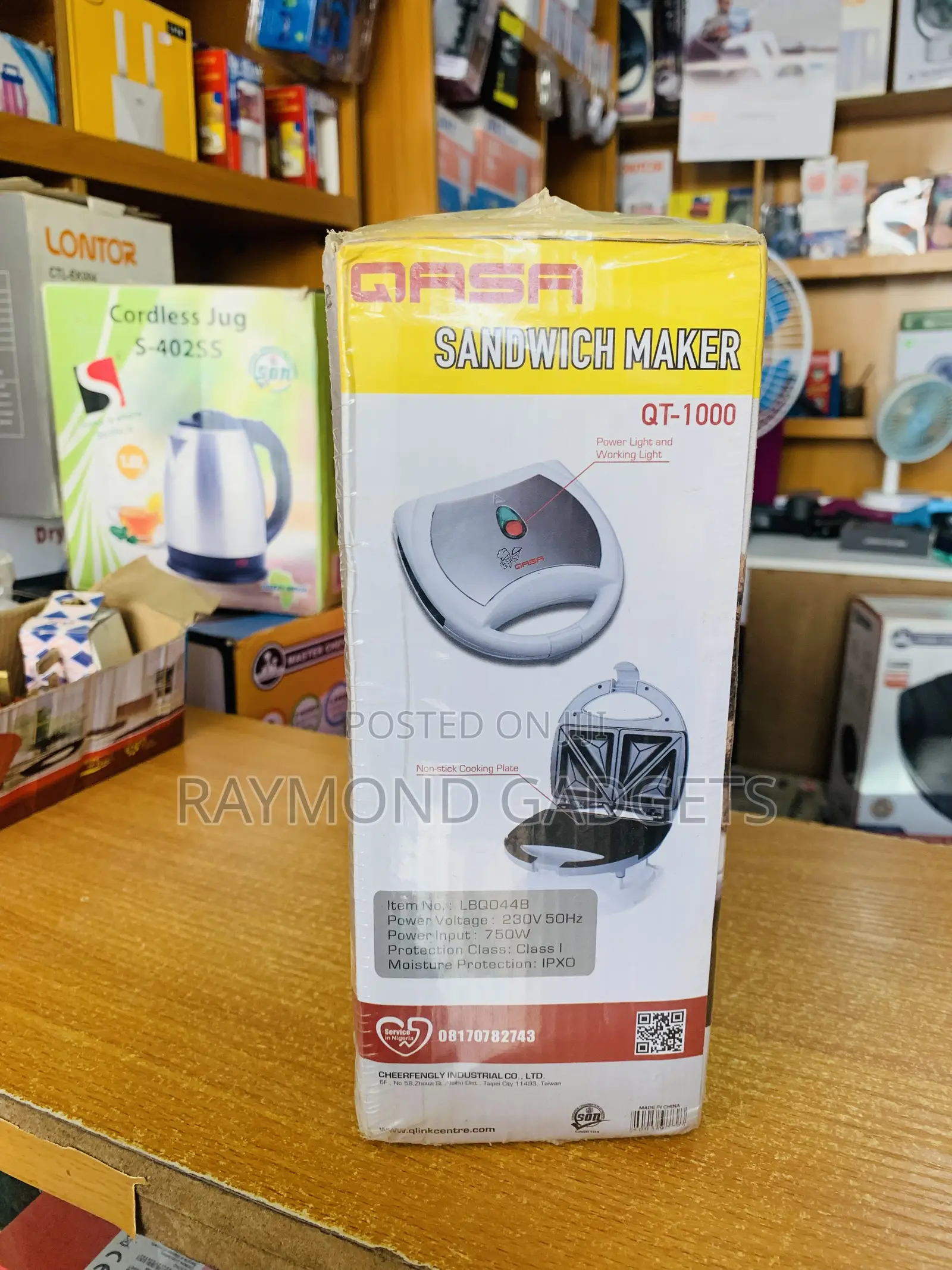 Qasa Sandwich Maker Toaster Qt-1000