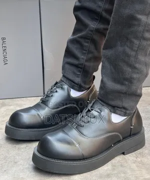 Photo - Balenciaga Black Derby Coorperate Shoe