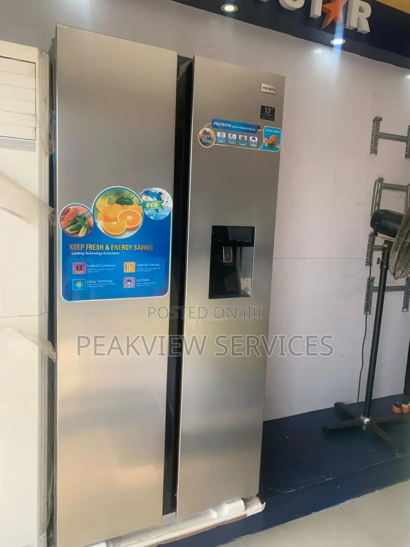 Polystar 436l Side/Side,Water Dispenser Inverter Refrigerato