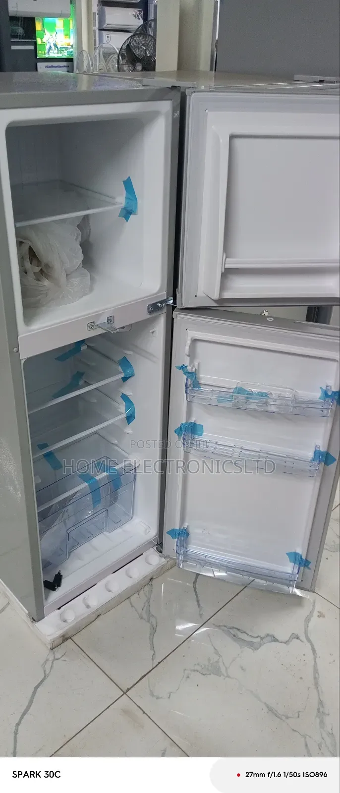 Polystar Fridge Double Doors 217 Liter