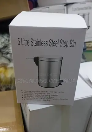 5 Liters Stainless Steel Pedal Waste Bin