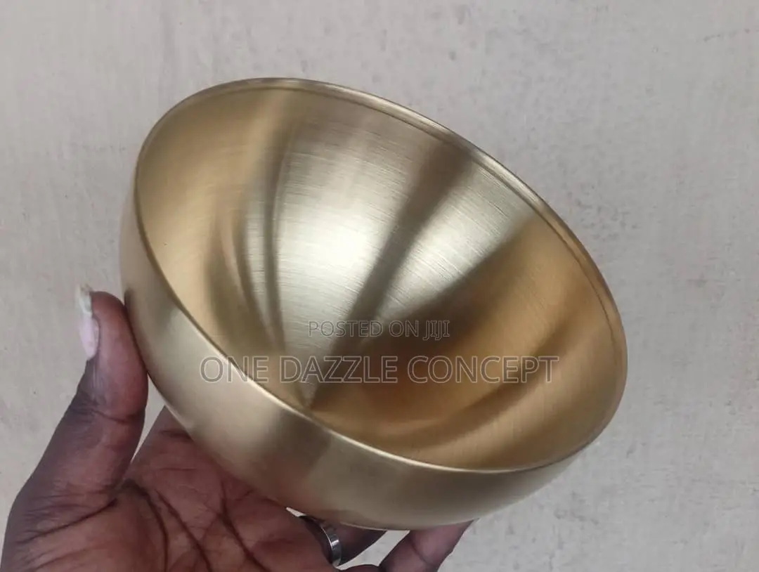 15cm Stainless Round Gold Bowl
