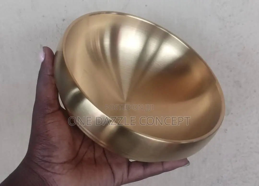 15cm Stainless Round Gold Bowl