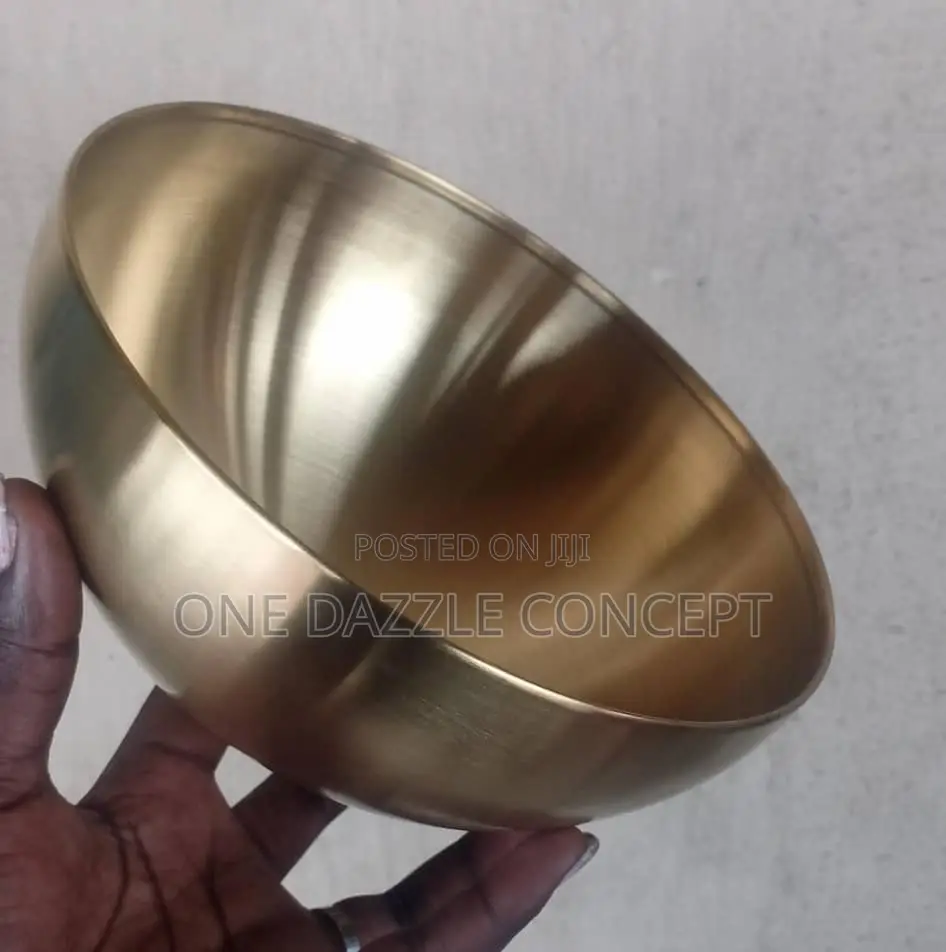 15cm Stainless Round Gold Bowl