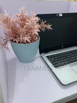 Artificial Table Top Flower With Light Blue Plastic Pot