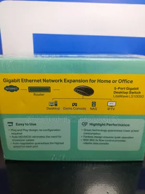 Tp Link 5 Port Gigabit Desktop Switch (Ls1005g)