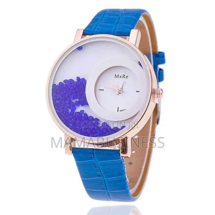 Crystal Rhinestone Leather Watch