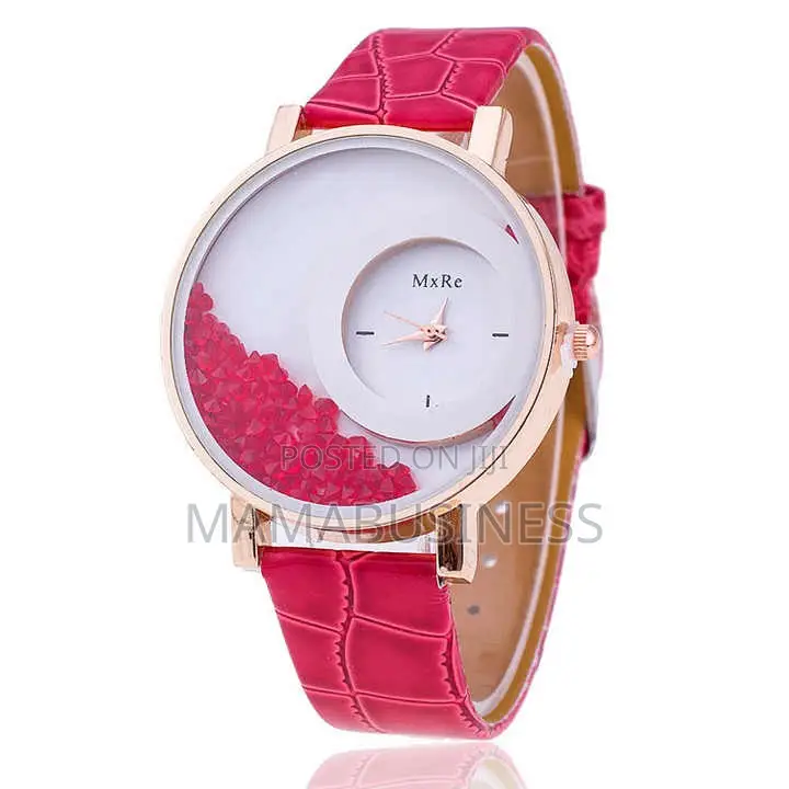 Crystal Rhinestone Leather Watch