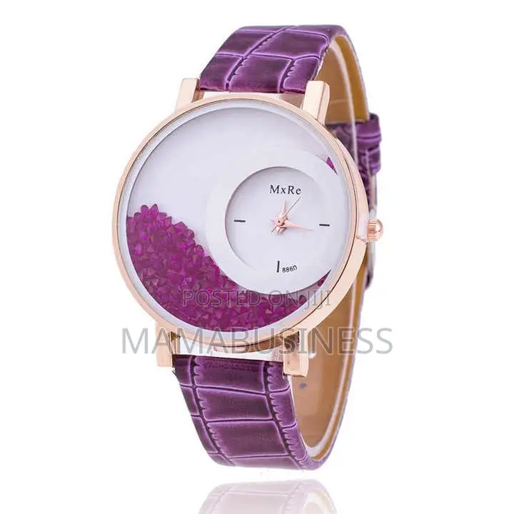 Crystal Rhinestone Leather Watch