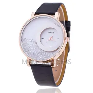 Crystal Rhinestone Leather Watch
