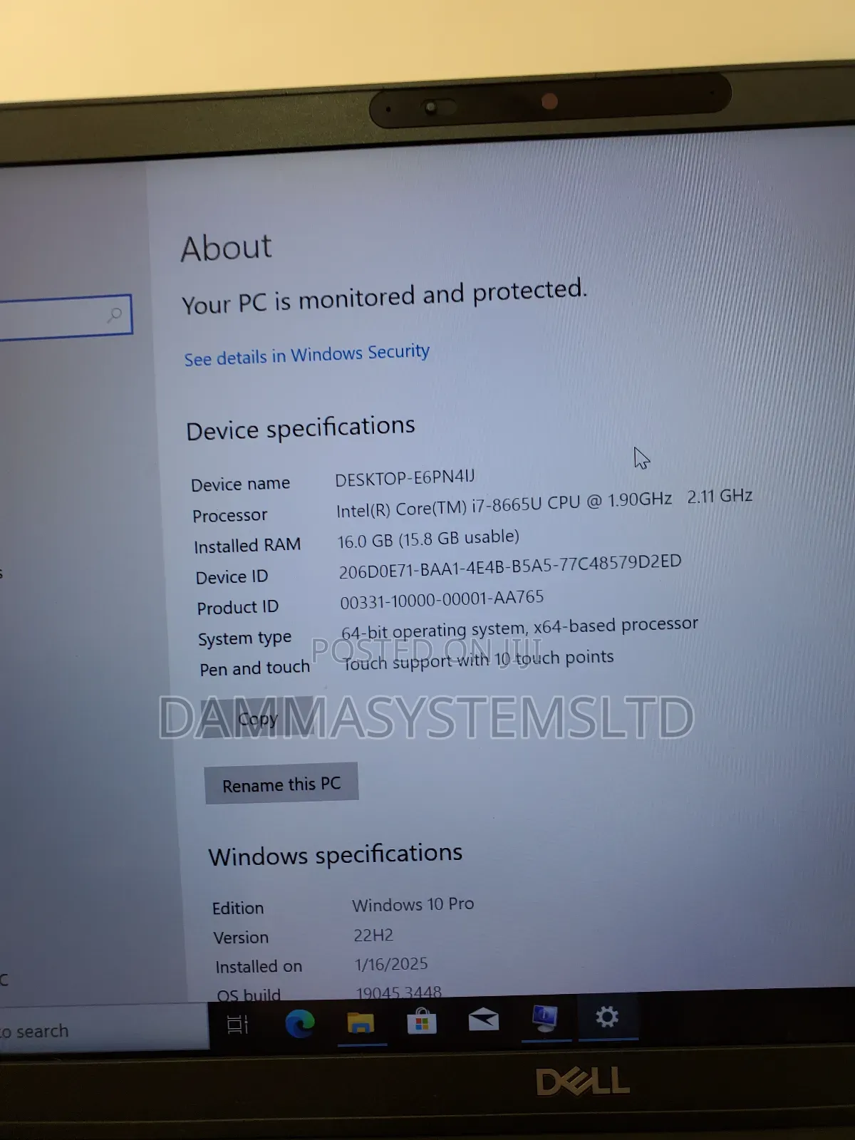 Laptop Dell Latitude 7400 8GB Intel Core i5 SSD 256GB