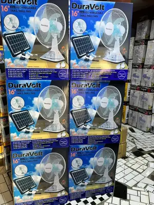 Duravolt Solar Rechargeable Fan 16 Inches With Panel