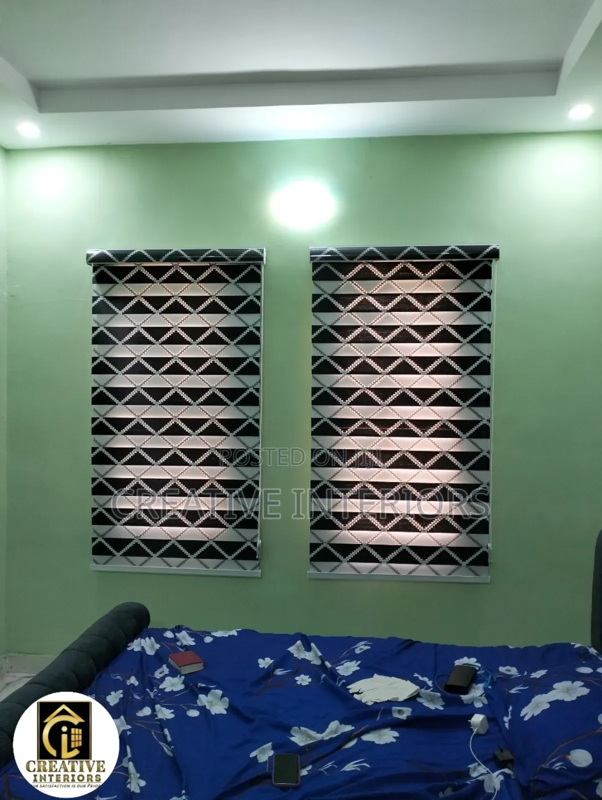 Zigzad Pattern Day and Night Window Blinds