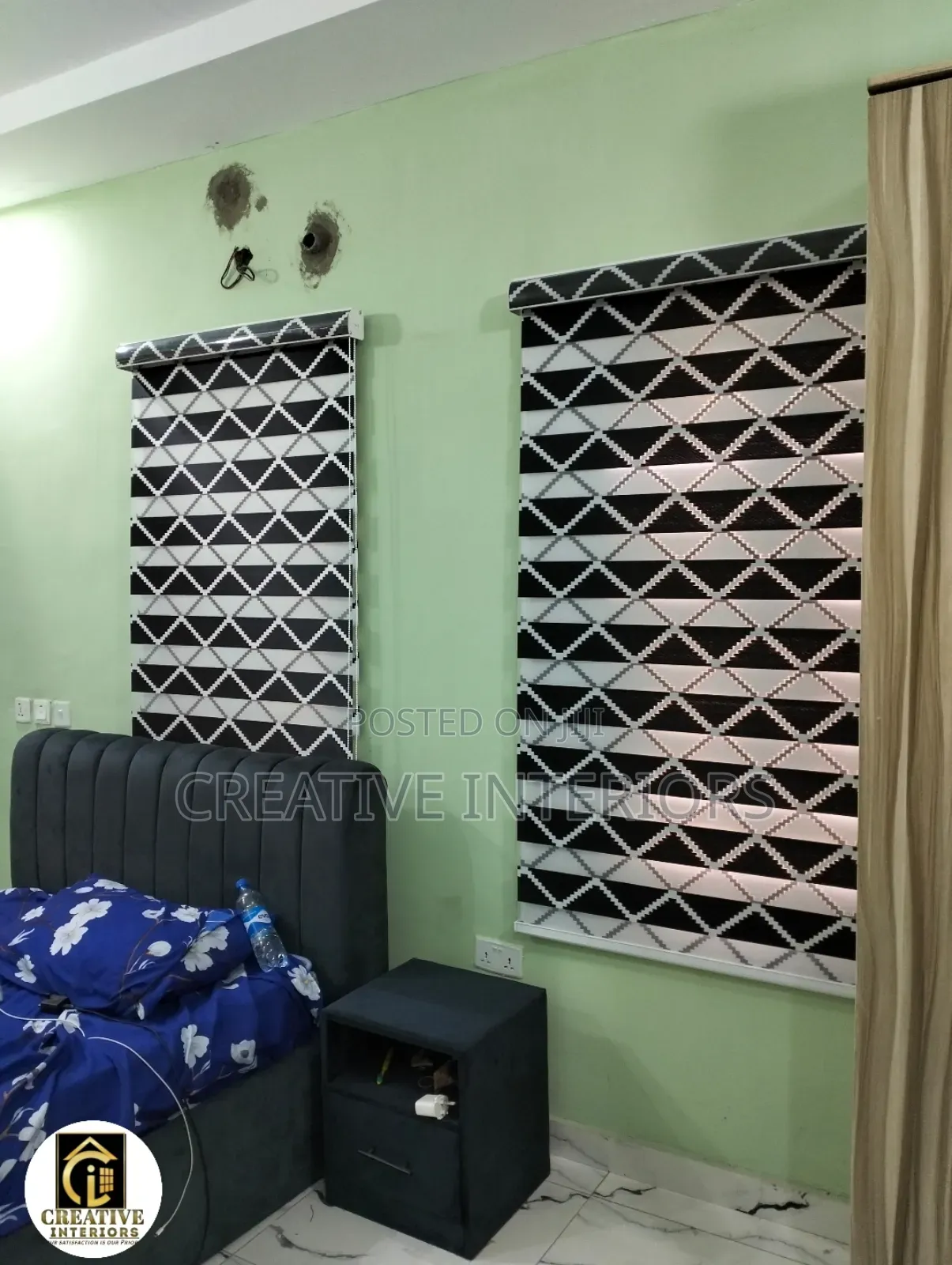 Zigzad Pattern Day and Night Window Blinds