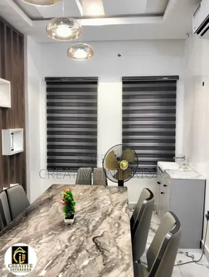 Grey Color Day and Night Window Blinds
