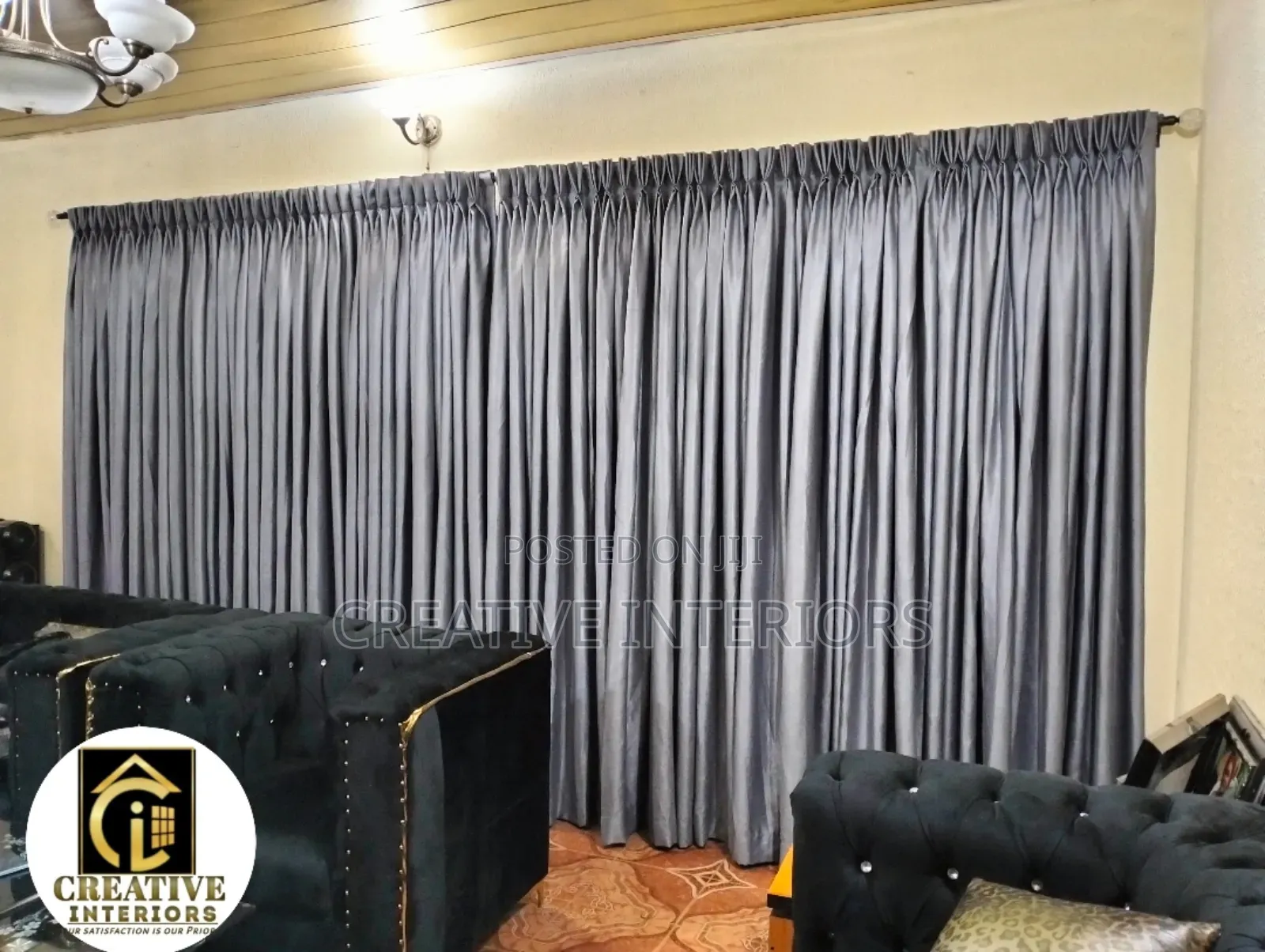 Pleated Pattern Curtain Material