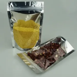 14x20cm Silver Transparent Pouch