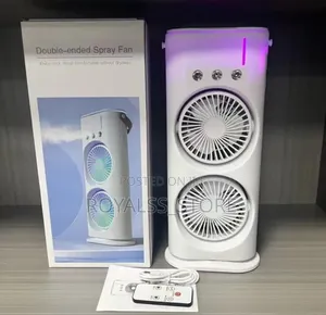 2-in-1 Double Ended Spray Fan / Humidifier and Remote (Rechargeable)