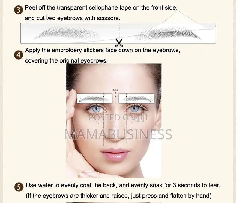 Waterproof Tattoo Eyebrow Sticker-E16
